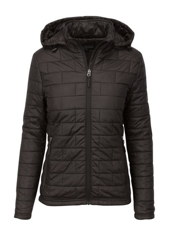 Ladies Microburst Puffer Hoodie Jacket