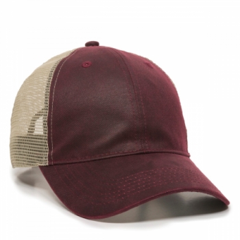 Weathered Canvas Mesh Back