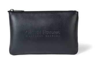 Travis & Wells™ Leather Zippered Pouch