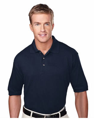 MEN'S PROFILE COTTON/ POLYESTER PIQUE SHORT SLEEVE GOLF SHIRT