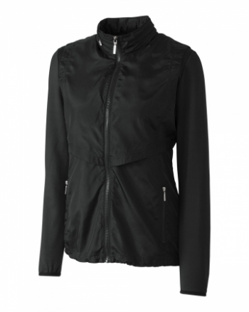 Cutter & Buck Ladies L/S Ava Hybrid Full Zip