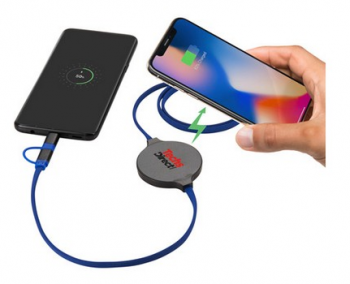 Gamma Wireless Charging Pad with 3-in-1 Cable