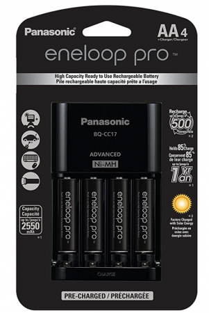 Panasonic eneloop pro High Capacity Ni-MH Rechargeable Batteries