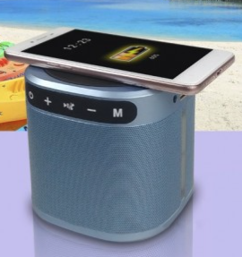 RockStar Multi-Function Desktop Bluetooth 5.0 Speaker, FM Radio, Wireless Charger And 2200mAh Power Bank With Custom Greeting