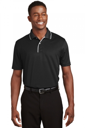 Sport-Tek® Dri-Mesh® Polo Shirt w/Tipped Collar & Piping