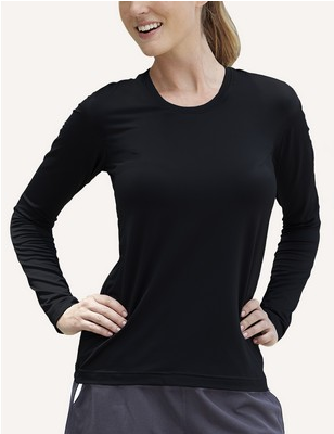 Ladies' Catalyst Long Sleeve Fitted Crew Neck Shirt