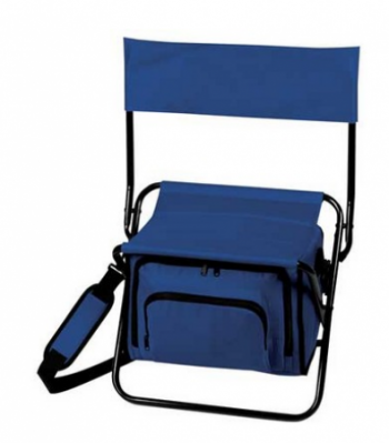 Folding Insulated 12-Can Cooler Chair