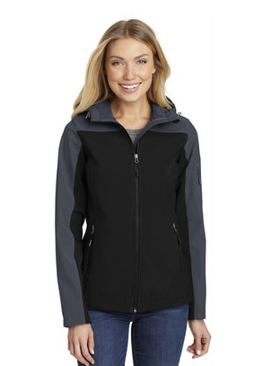 Port Authority® Ladies' Hooded Core Soft Shell Jacket