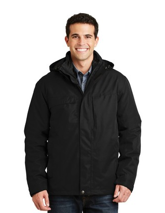 Port Authority® Men's Herringbone 3-in-1 Parka Jacket