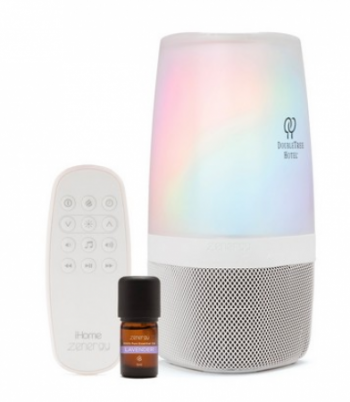 iHome Zenergy Aromatherapy Bluetooth Speaker With Sound Therapy, Light Therapy, And Candle Effect