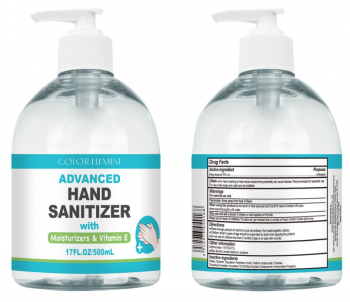 500ML 17OZ Antibacterial Hand Sanitizer Gel With Vitamin E And Pulp Custom Label Optional