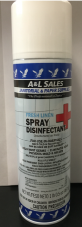 Disinfectant Spray - Fresh Linen 1 LB/0.5 Oz