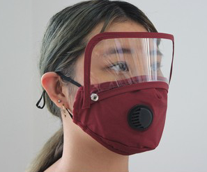 Facemask with Removable Shield