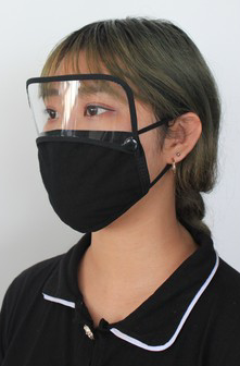 Facemask with Removable Shield