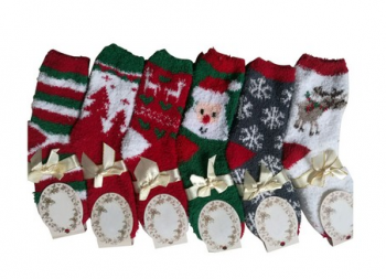 Christmas Coral Socks