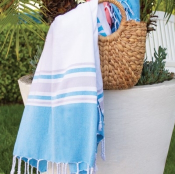 Mediterranean Peshtemal Beach Towel (Embroidered)