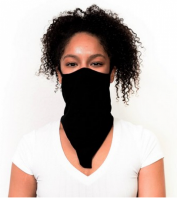2 Layer Bamboo Neck Gaiter with Filter Pockets and Adjustable Band