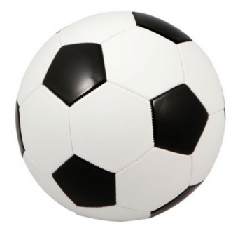 Regulation Size Black & White Soccer Ball