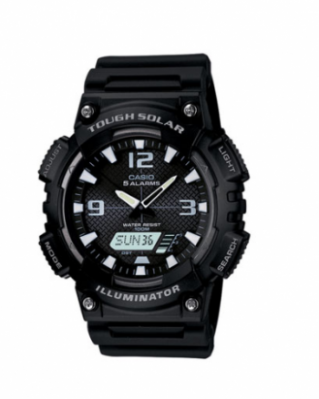 Tough Solar Ani-Digi Watch, Black