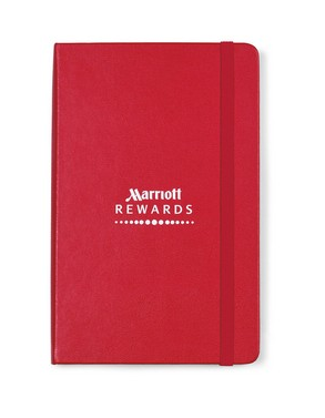Moleskine® Hard Cover Ruled Medium Notebook - Scarlet Red