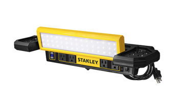 Stanley 1000 Lumen Work Bench Shop Light w/ AC & USB Power Strip