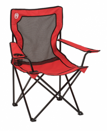 Coleman Broadband Mesh Quad Chair, Red