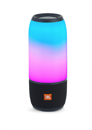 JBL Pulse 3 Waterproof Bluetooth Speaker w/ Light Show, Black