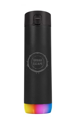 HidrateSpark Steel Chug Lid Bottle 21 oz. Black