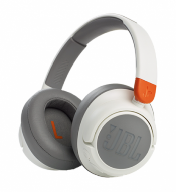 JBL JR 460NC Kids Kids Bluetooth Headphones w/ ANC & Volume Limiter, White
