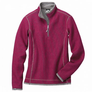 Women's Janica Waffle Knit Zip Pullover