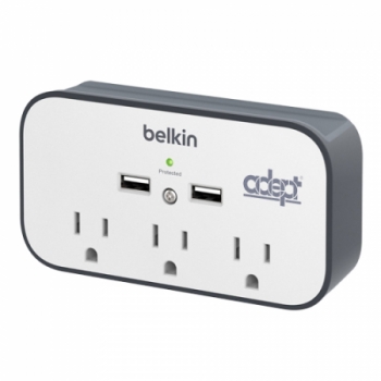 Belkin USB Wall Mount Surge Protector with Cradle