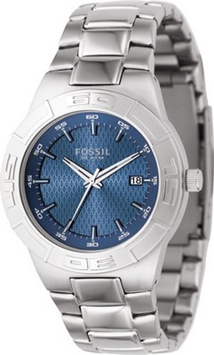 Fossil Men's Stainless Steel Classic Sport Watch w/ Blue Dial