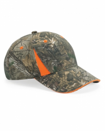 Outdoor Cap - Camo Cap With Blaze Trim -