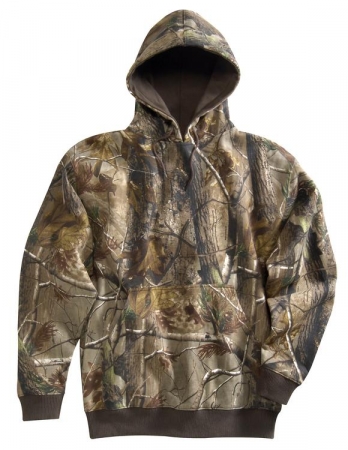 9.8 oz. 80/20 hooded sweatshirt with Realtree AP™ pattern.