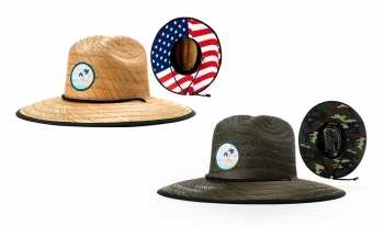 100% STRAW WATERMAN HAT W/ LINED UNDERVISOR