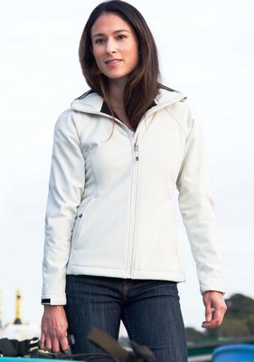 Ladies Hooded Matrix Soft-Shell Jacket with Sherpa Fleece