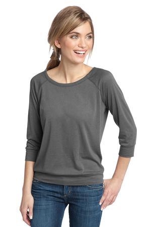 District Made - Ladies Modal Blend 3/4-Sleeve Raglan