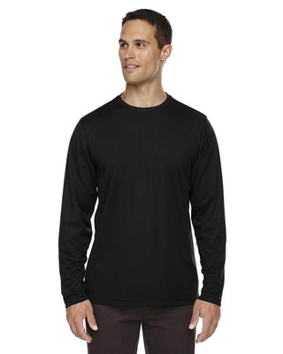 CORE 365 Men's Agility Performance Long-Sleeve Piqué Crewneck