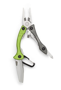 Gerber Crucial Green Knife w/ Gray Rubber Handle & Clip (3.6")