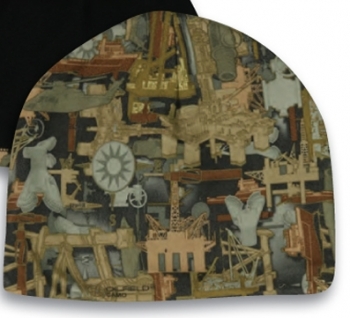 Oilfield Black/Brown camo Fleece Beanie