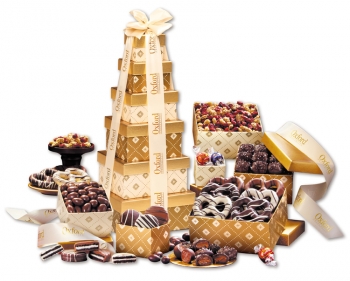 Golden Delights Tower of Sweets 