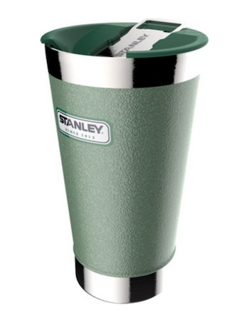 16 Oz. Stanley Classic Vacuum Pint Tumbler (Hammertone Green)