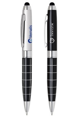 Wide Body Stylus & Brass Ballpoint Pen