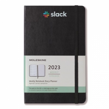 MOLESKINE® HARD COVER LARGE 12-MONTH WEEKLY 2023 PLANNER - BLACK