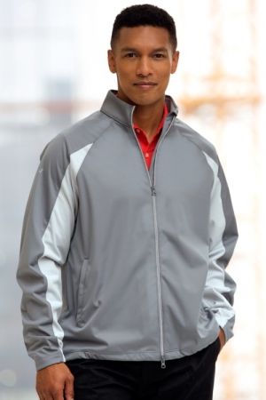 Greg Norman Full-Zip Pieced Weatherknit Jacket