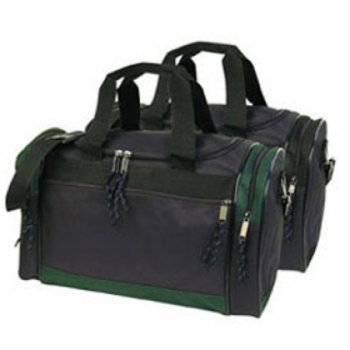 Duffel Bag (Black With Green Trim)