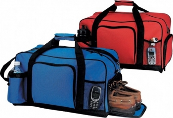 Duffel Bag with shoe storage.