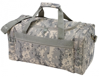 Digital camouflage deluxe duffel bag 21x11x9.