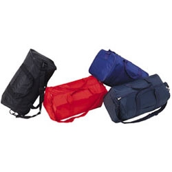 420D Nylon SQUARE DUFFEL BAG Zipper pocket poly-web handle adjustable shoulder strap