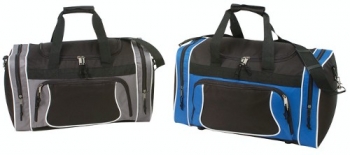 Duffel bag with U-shape large main zippered compartment
